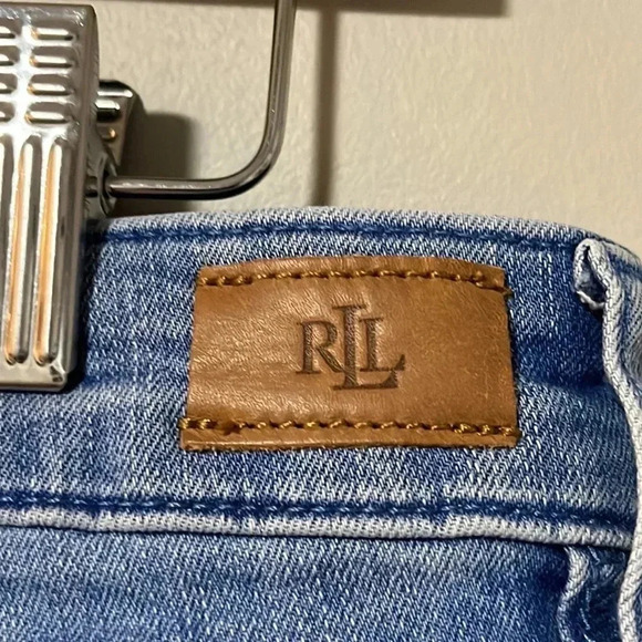 Lauren Ralph Lauren Womens Embroidered Straight Crop Jeans - Picture 9 of 10